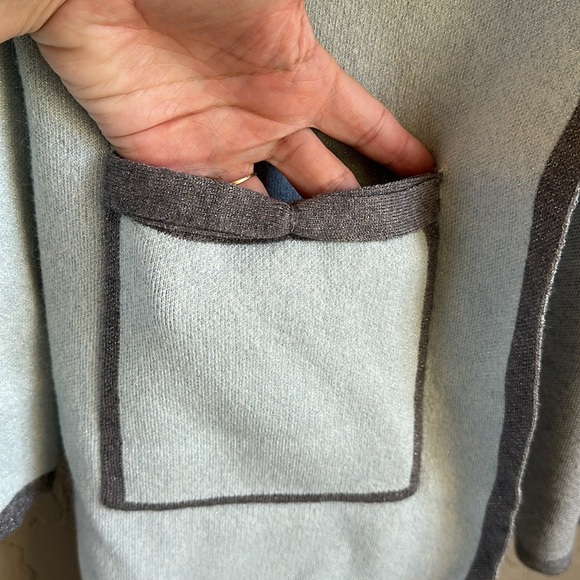 Elle blue and gray with sparkly super soft open front‎ cardigan size medium - Picture 2 of 5